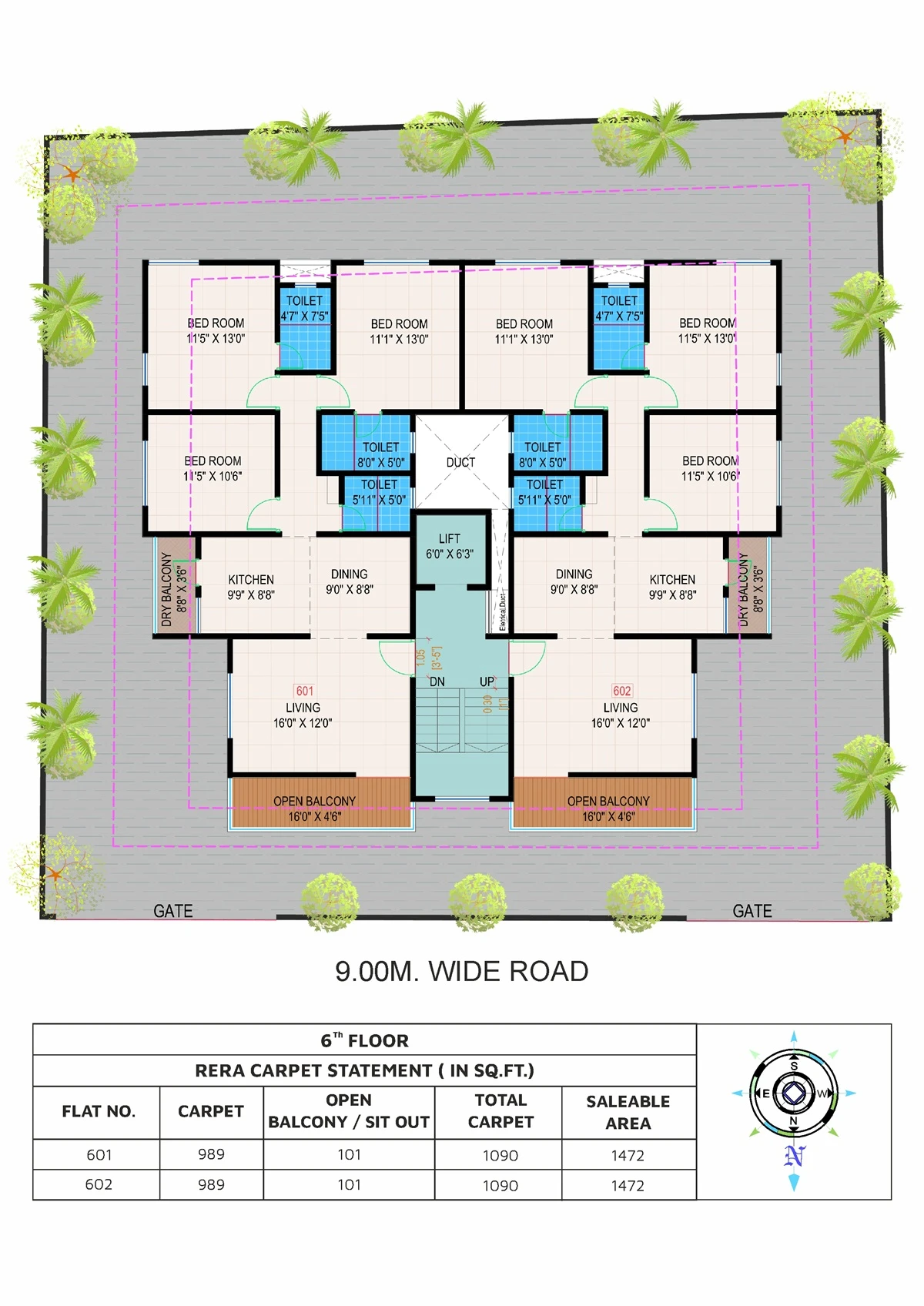 Prathamesh 3 BHK Floor Plan 3